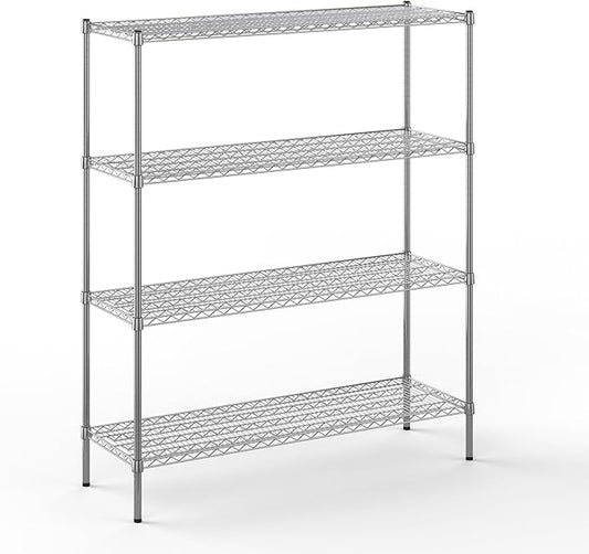 Regal Altair 18" Deep x 54" Wide x 64" Height Wire Shelving Kit | 4-Tier | NSF Commercial Storage Rack Unit