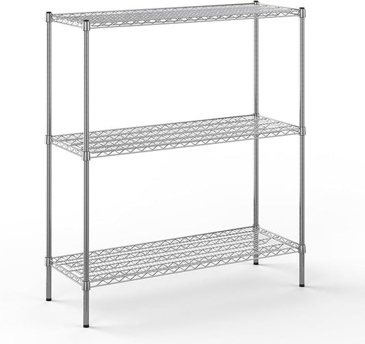 Regal Altair 18" Deep x 48" Wide x 54" Height Wire Shelving Kit | 3-Tier | NSF Commercial Storage Rack Unit