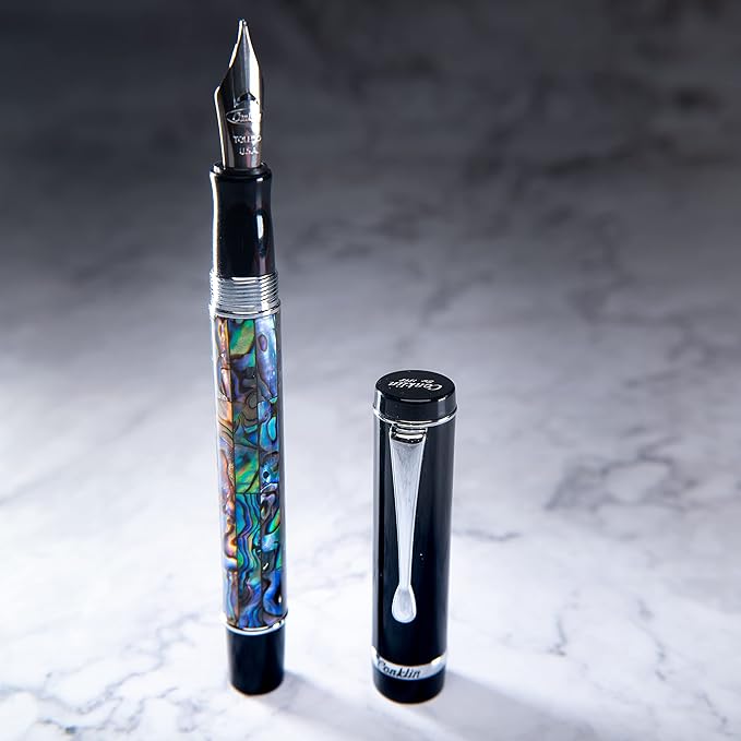 Conklin Duragraph Fountain Pen Abalone Nights - Fine Nib