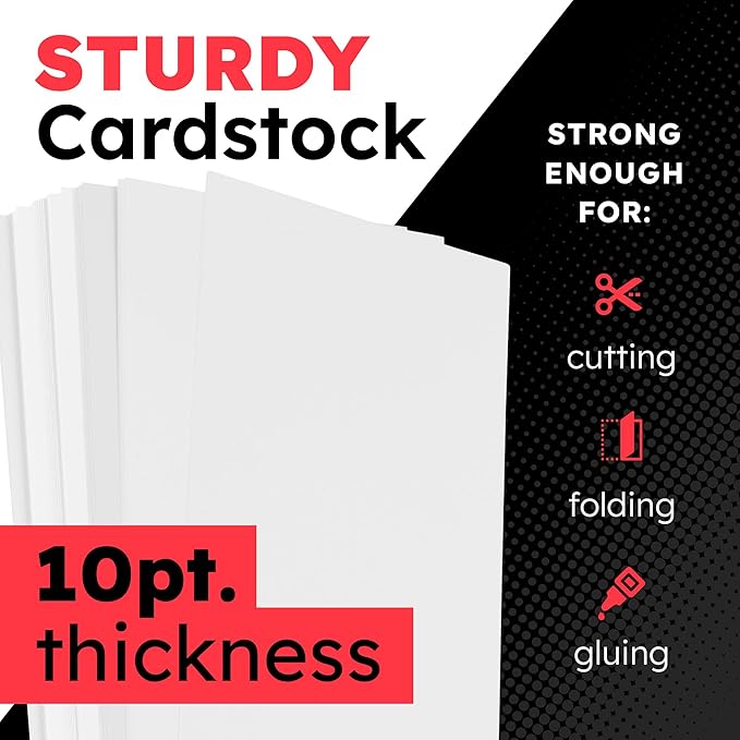 Hygloss Medium Poster Board 11x14 - 50 Poster Boards Bulk Pack - 10 Pt. Thickness White Poster Board Paper for Projects, Presentations, Displays, Signs, Crafts - Blank Posterboard Multipack 11" x 14"