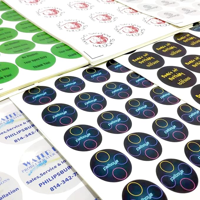 Custom 100-500 Stickers with Logo & Text - Oval, 3x2 Inch Labels for Business & Thank You Notes