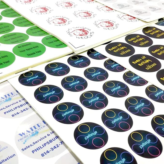 Custom 100-500 Stickers with Logo & Text - Oval, 3x2 Inch Labels for Business & Thank You Notes