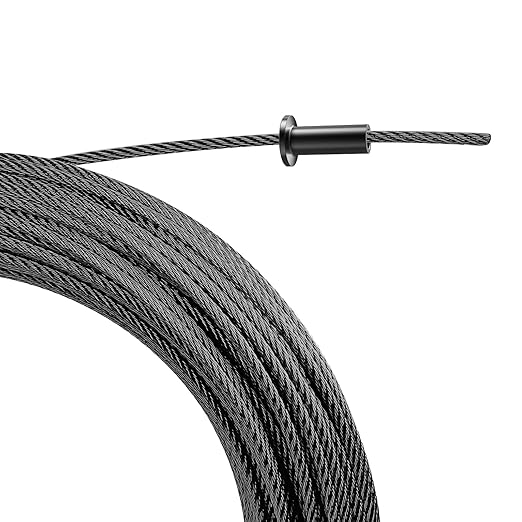 BLIKA 120 Pack Black Stainless Steel Protector Sleeves for 1/8" Deck Cable Railing, for Wood/Composite Posts, T316 Marine Grade, Black Cable Railing Protector Sleeves