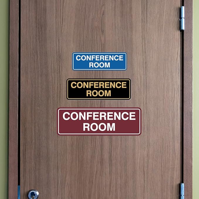 Standard Conference Room Sign - Ivory/Dark Brown - Medium 1 Pack
