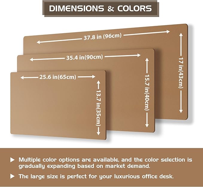 Aothia Dual-Sided Leather Desk Mat