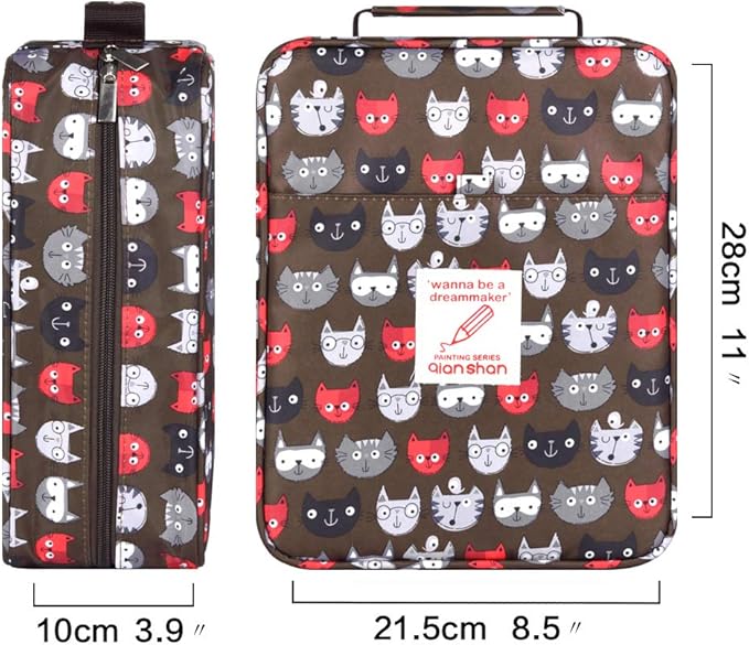 qianshan Pencil Case — Holds 260 Pencils or 180 Gel Pens, Zipper