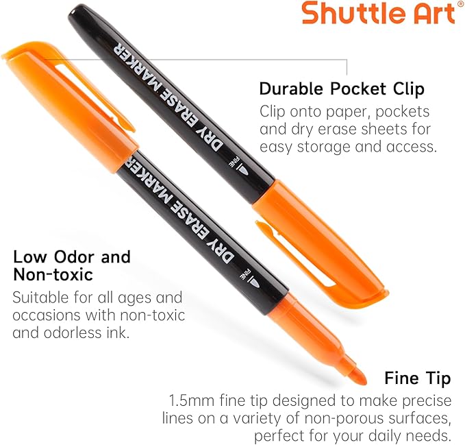 Shuttle Art Dry Erase Markers (32 Pack)