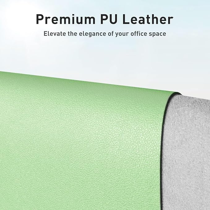 Aothia PU Leather Desk Pad — 48" × 17" Extra-Large Office Mat