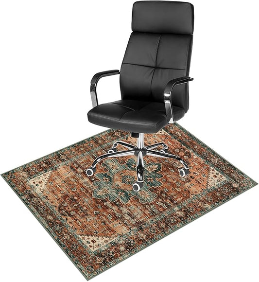 Anidaroel 36"x48" Chair Mat for Hardwood Floor/Tile Floor, Desk Chair Mat for Hard Floors, Under Desk Rug Protector for Rolling Chair, Computer Gaming Chair Mats, Low Pile Carpet Floor Mat