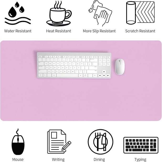 Bloss Purple Desk Mat (Purple, 31.5x15.7Inches)