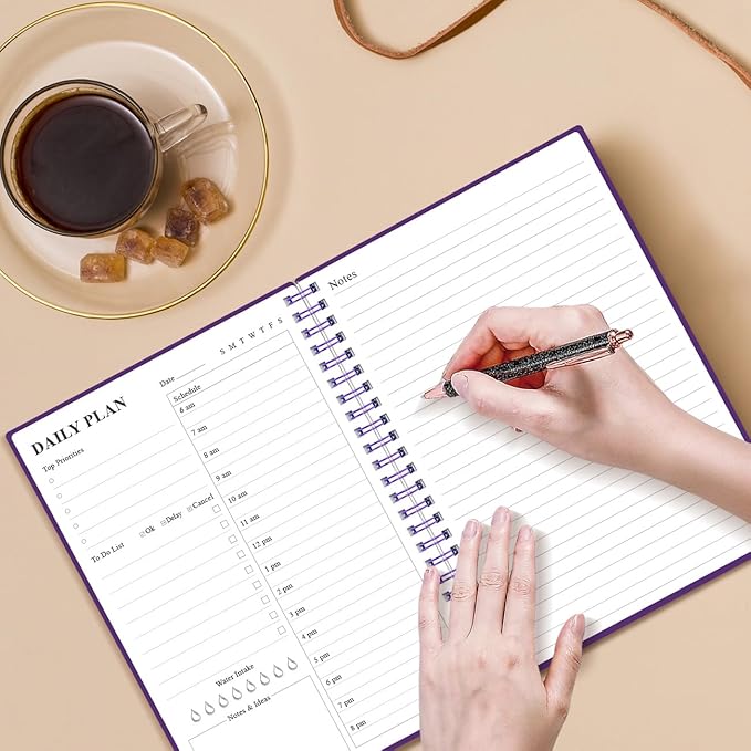 Daily Planner Undated (Purple, A5)