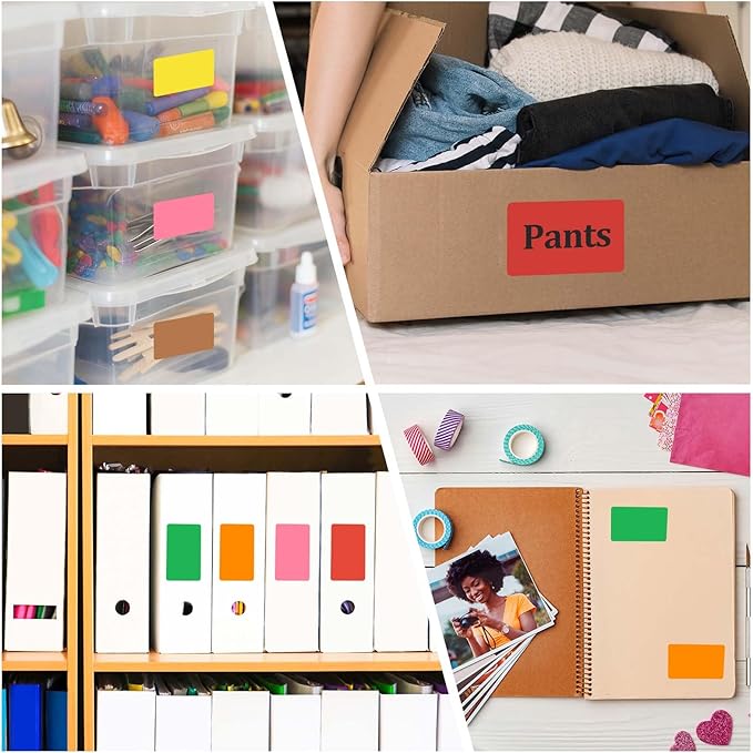 PATIKIL 1000Pcs Colored Coding Labels Stickers (Purple, 5x3Inch)