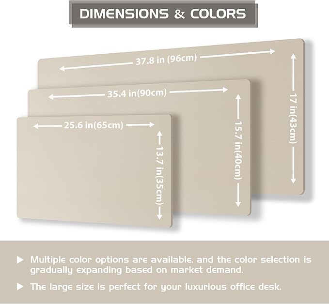 Aothia Dual-Sided Desk Mat — Beige