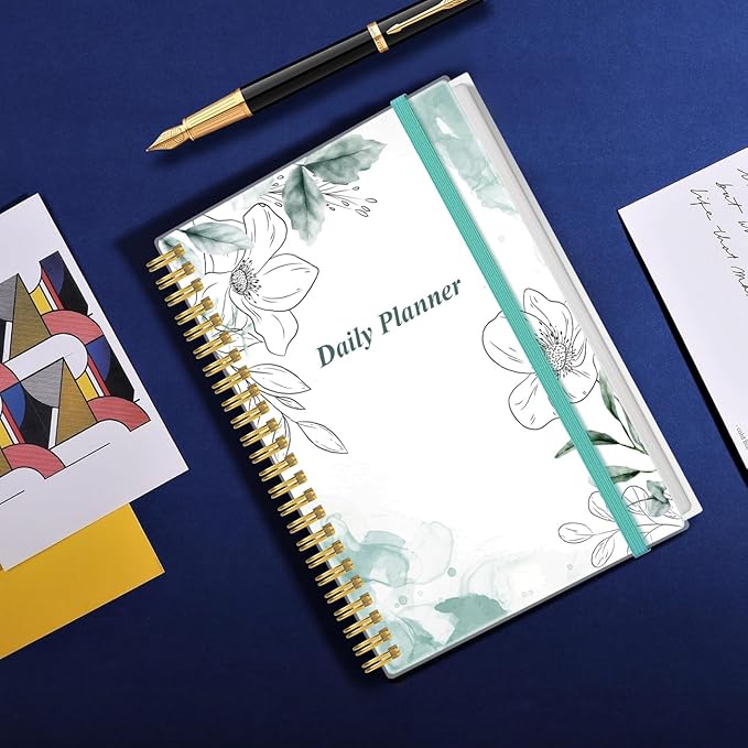 Daily Planner Undated (Teal, A5)