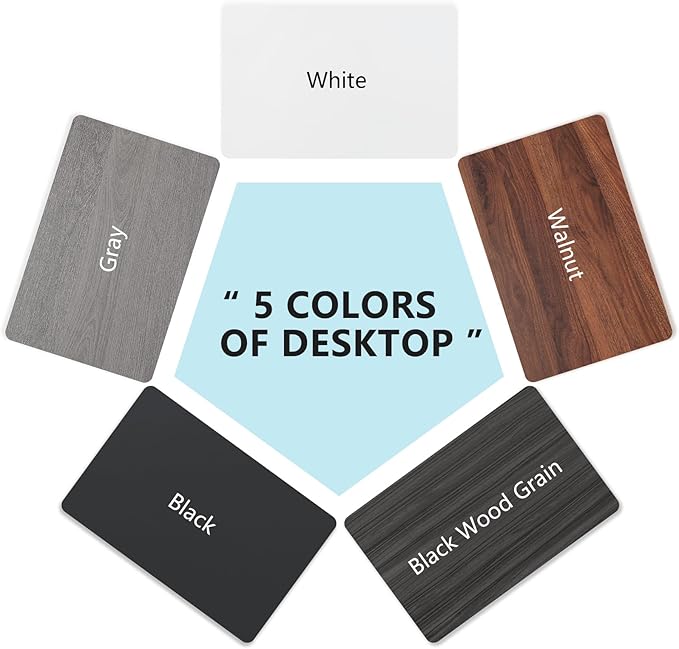 Goakwwuz Conference Room Table, Folding Conference Tables,Thicken Grey Tabletop,Flip Top Wooden Seminar Meeting Room Table for Conference Room Offices (2, Black+White, 47.2“)