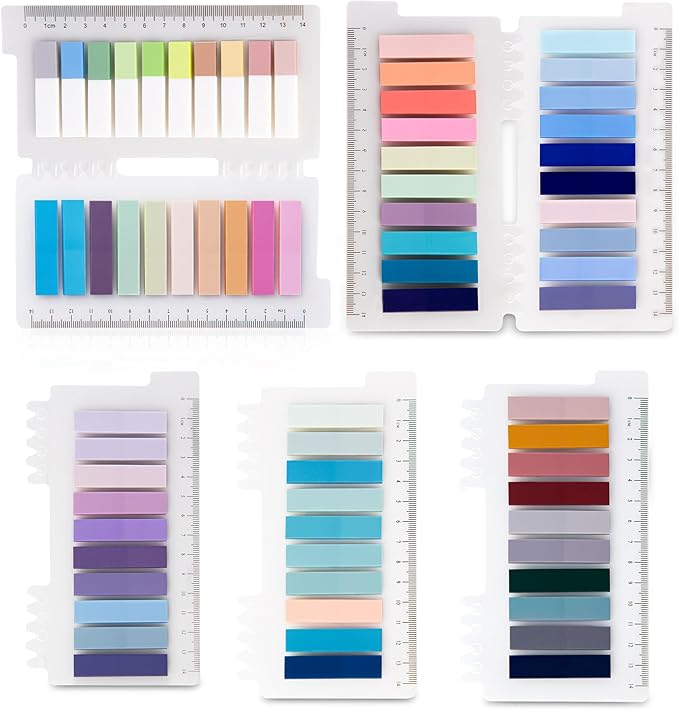Golcellia Sticky Tabs / Index Tabs — 70 Colors, 1,400 Pieces