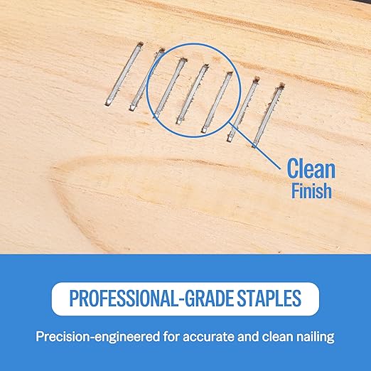 meite 21 Gauge Upholstery Staples, 1/2-Inch Crown with 3/8-Inch Length Galvanized Heavy Duty Staples for Staple Guns MT8016, MT8016S, and MT8016SLN (10 Boxes)