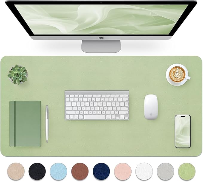 Bloss Green Desk Mat (Green, 27.6x13.8Inches)
