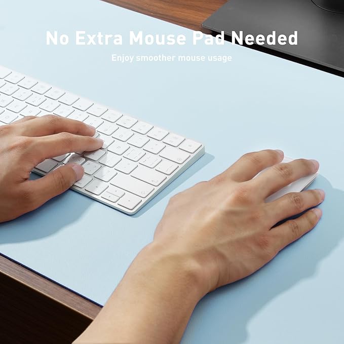 Aothia 48" × 17" PU Leather Desk Pad — Extra-Large, Non-Slip