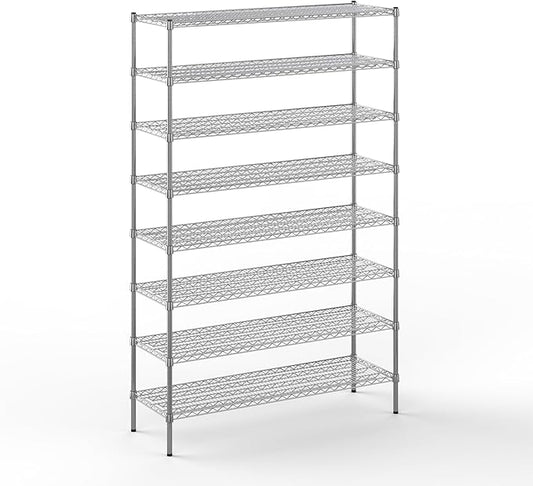 Regal Altair 18" Deep x 54" Wide x 86" Height Wire Shelving Kit | 8-Tier | NSF Commercial Storage Rack Unit