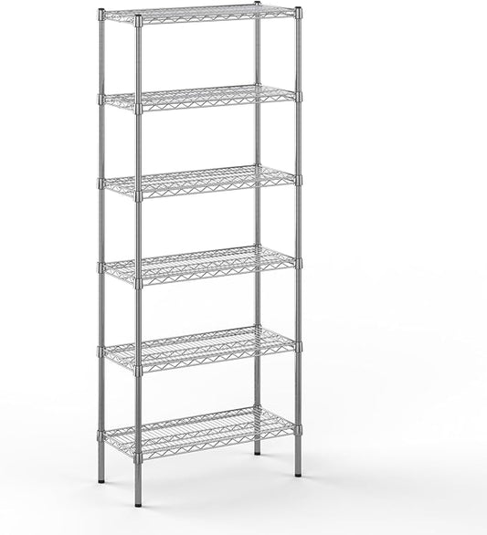 Regal Altair 14" Deep x 30" Wide x 74" Height Wire Shelving Kit | 6-Tier | NSF Commercial Storage Rack Unit