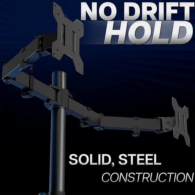 VIVO Dual Monitor Desk Mount (Black)
