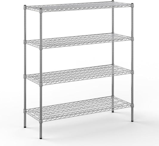 Regal Altair 18" Deep x 48" Wide x 54" Height Wire Shelving Kit | 4-Tier | NSF Commercial Storage Rack Unit