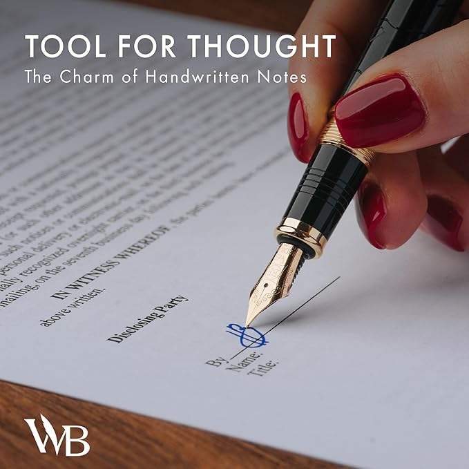 Wordsworth & Black Primori Fountain Pen Set [Black Gold] (Black)