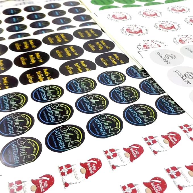 100-500 Custom Stickers Personalized Labels, Customized Stickers with Any Image Logo and Text. Custom Stickers for Business LogoThank You Labels,etc. (Hexagon, 2.5 Inch)