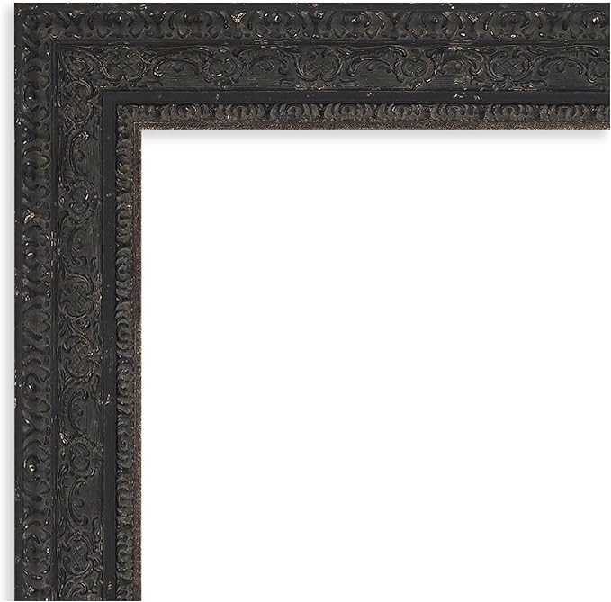 Amanti Art Black Framed Magnetic Board 25x25 Medium Vision Board for use with Magnets, 100% Metal Sheet to Display Items as Office Decor or for Home Organization in mudroom, Kitchen or Kids Room