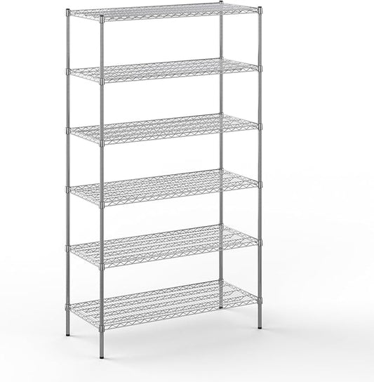 Regal Altair 21" Deep x 48" Wide x 86" Height Wire Shelving Kit | 6-Tier | NSF Commercial Storage Rack Unit