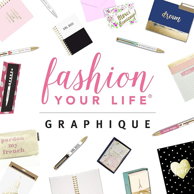 Graphique Large Notepad, Brush Strokes – 6" x 8", Cute Notepad with 150 Tear-Off Sheets, Features the Word “Notes” on Every Page – Perfect for Note Taking, List Making, and More