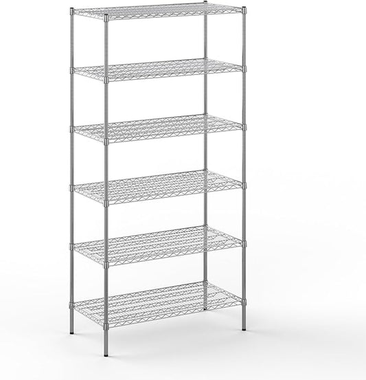 Regal Altair 21" Deep x 42" Wide x 86" Height Wire Shelving Kit | 6-Tier | NSF Commercial Storage Rack Unit