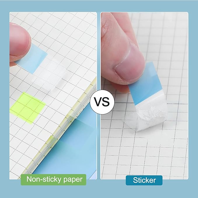 Golcellia Transparent Sticky Notes / Page Markers — 1,440 Pieces