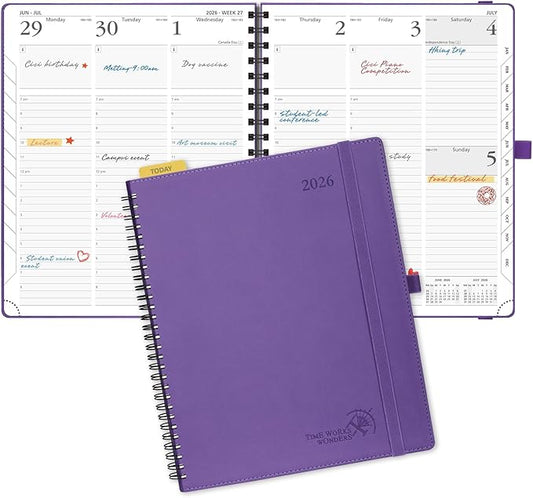 POPRUN 2026 Planner (Large (Purple)