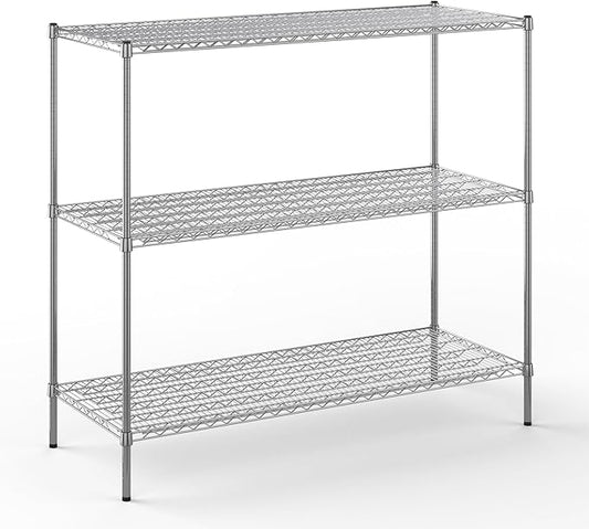 Regal Altair 24" Deep x 60" Wide x 54" Height Wire Shelving Kit | 3-Tier | NSF Commercial Storage Rack Unit
