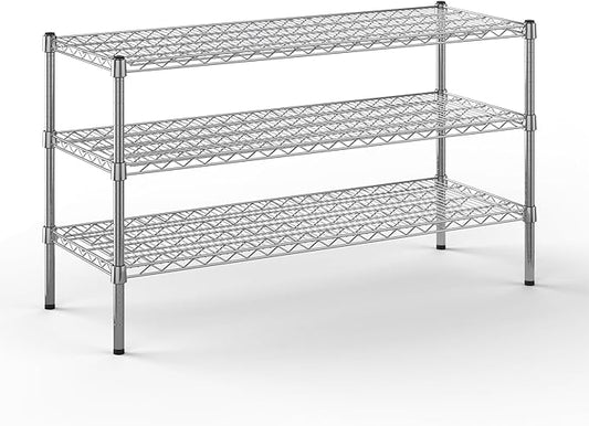 Regal Altair 18" Deep x 48" Wide x 27" Height Wire Shelving Kit | 3-Tier | NSF Commercial Storage Rack Unit