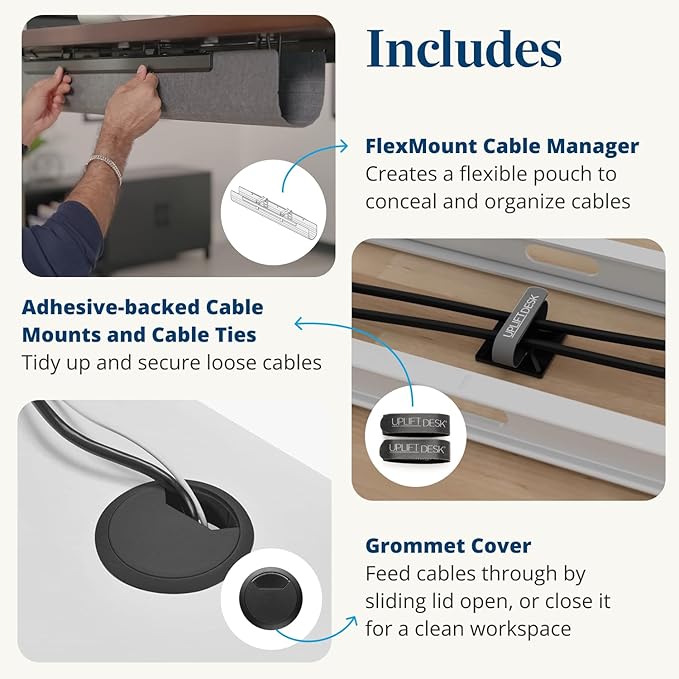 UPLIFTDESK V3 2-Leg Walnut Laminate Wood Standing Desk – Adjustable Height, Advanced 1-Touch Memory Keypad, Under Desk Cable Management, Wire Grommets & Rocker Board (Black C-Frame, 72 x 30 inch)