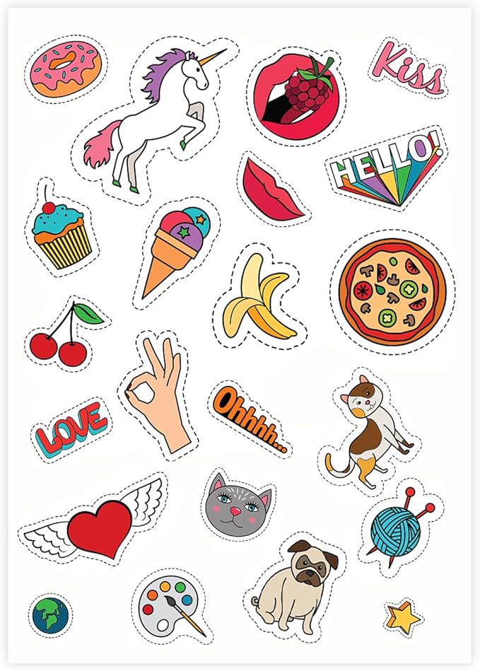 8.5" x 11" Full Sheet Label Sticker Paper for Laser...