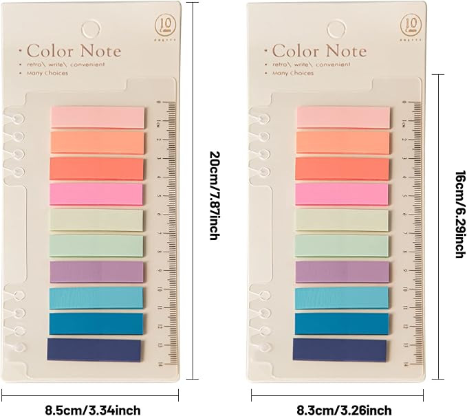 Golcellia Sticky Tabs / Index Tabs — 70 Colors, 1,400 Pieces