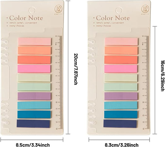 Golcellia Sticky Tabs / Index Tabs — 70 Colors, 1,400 Pieces