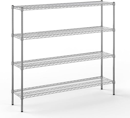 Regal Altair 14" Deep x 60" Wide x 54" Height Wire Shelving Kit | 4-Tier | NSF Commercial Storage Rack Unit