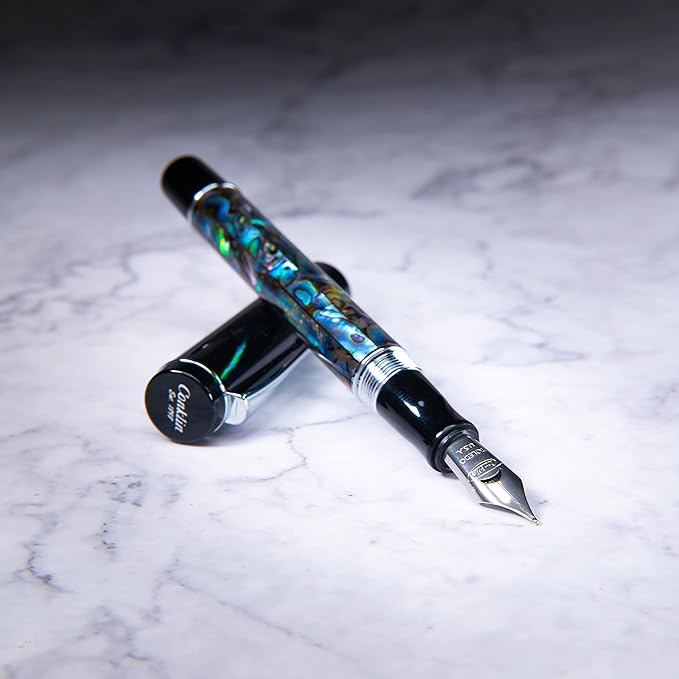 Conklin Duragraph Fountain Pen Abalone Nights - Fine Nib