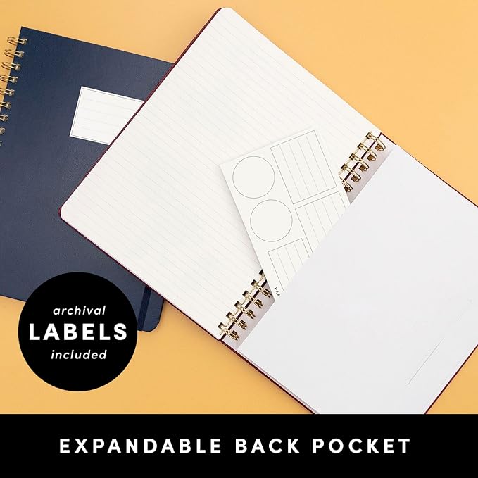PAPERAGE Lined Spiral Journal Notebook — B5