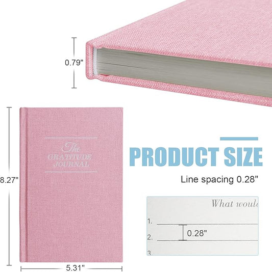 Gratitude Journal Daily Affirmations with Simple Guided Format-Undated Life Planner, Daily Planner, For You More Happiness, Positivity, Affirmation, Mindfulness&Self Care(Pink)