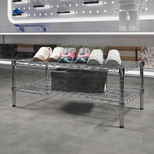 Regal Altair 18" Deep x 36" Wide x 14" Height Wire Shelving Kit | 2-Tier | NSF Commercial Storage Rack Unit