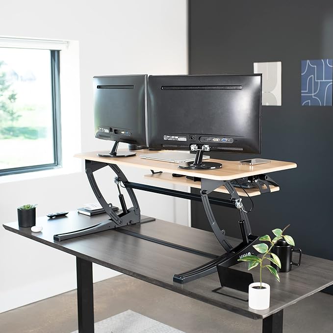 VIVO 36 inch Height Adjustable Stand Up Desk Converter (Black)