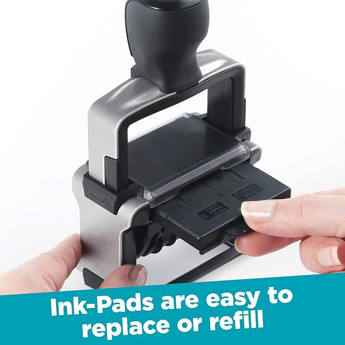 Trodat 5430 Professional Self-Inking Date Stamp - Black Ink