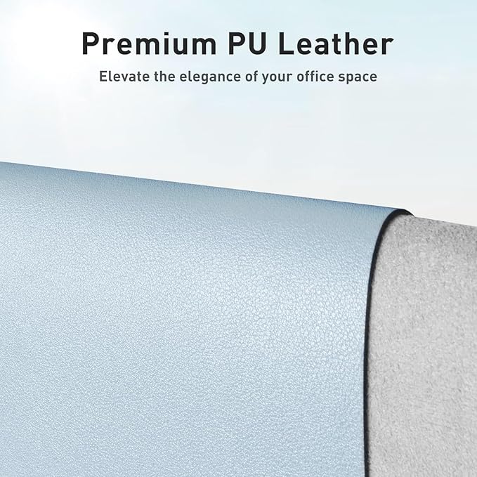 Aothia 48" × 17" PU Leather Desk Pad — Extra-Large, Non-Slip