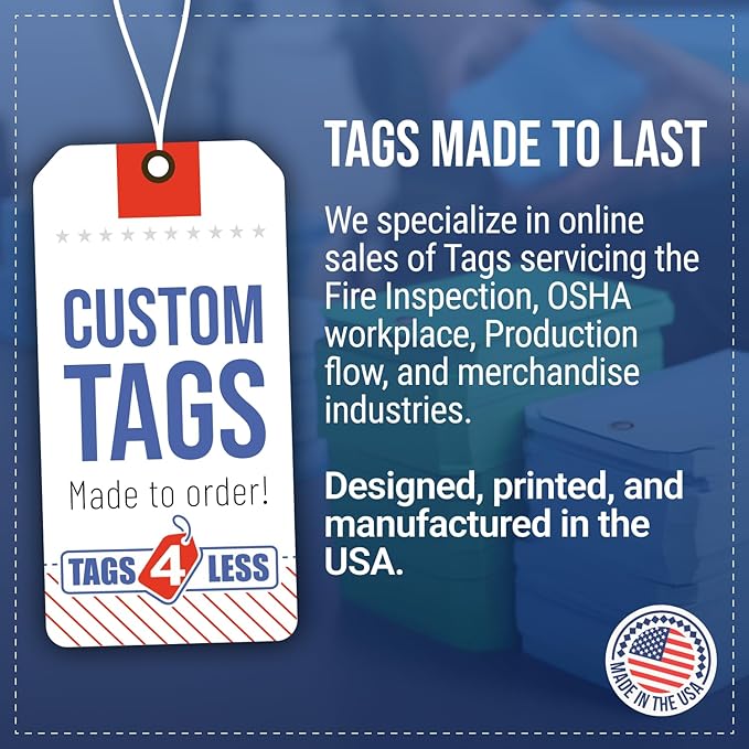 Tags 4 Less 15 Mil Waterproof Plastic Tags, Pack of 100 – 3” x 6” Heavy Duty Plastic Tags for Labeling, Outdoor Tagging, Equipment Labeling, Luggage, Valves & More (Yellow)